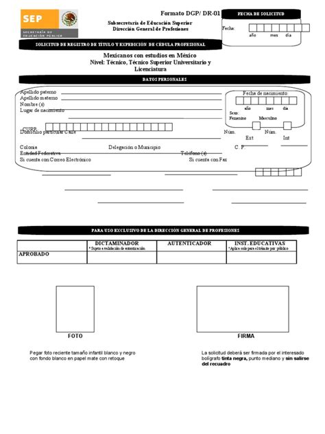 Registro de título y expedición de cédula profesional 